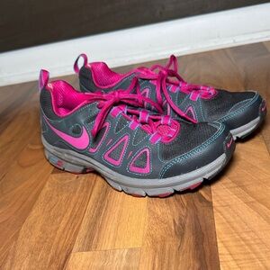 Nike Women's Alvord 10 trail Black and Pink Athletic running Shoes